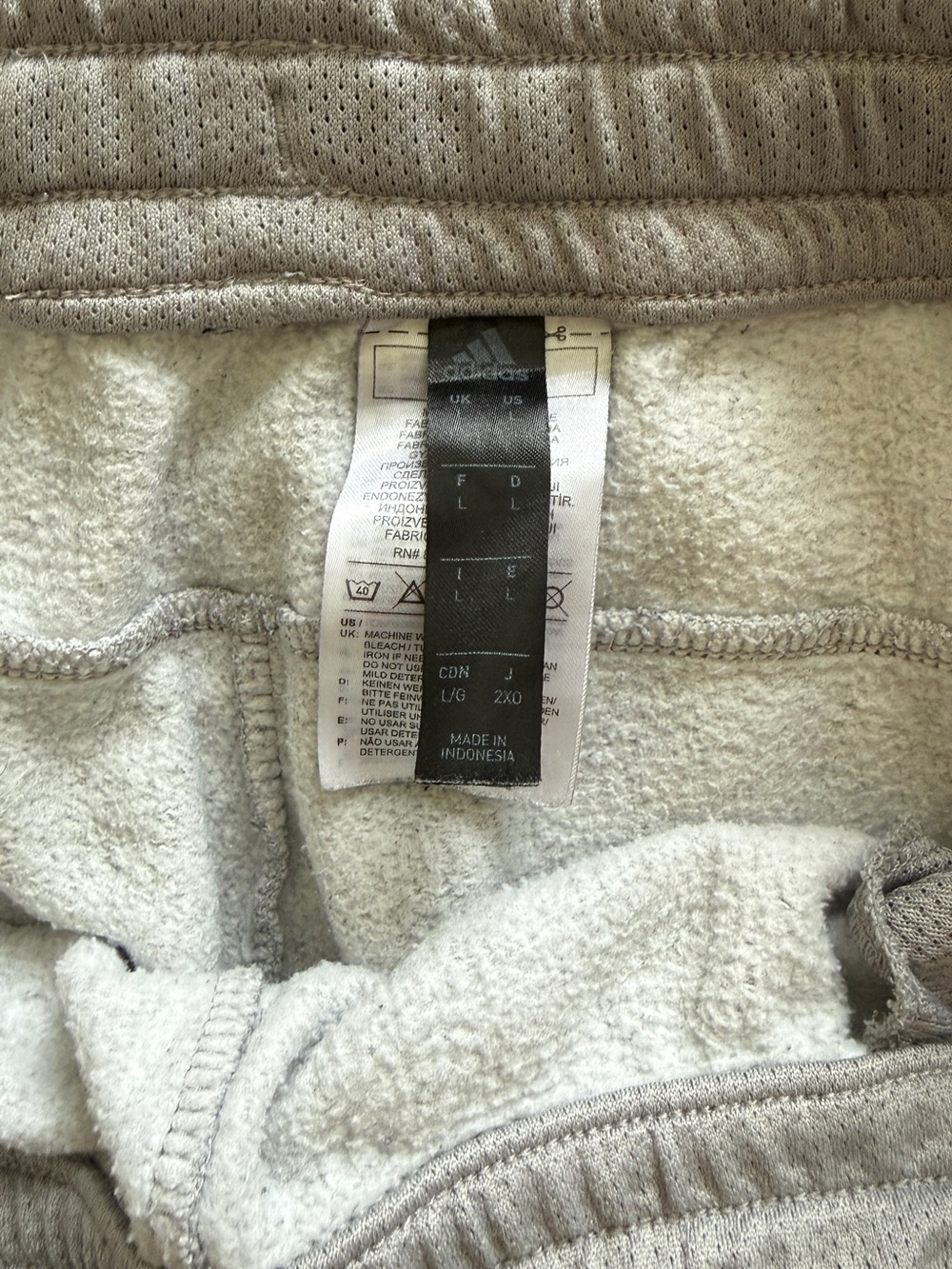 adidas Gray Logo Sweat Joggers - Picture 3 of 7